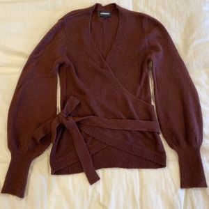 Express wrap sweater.